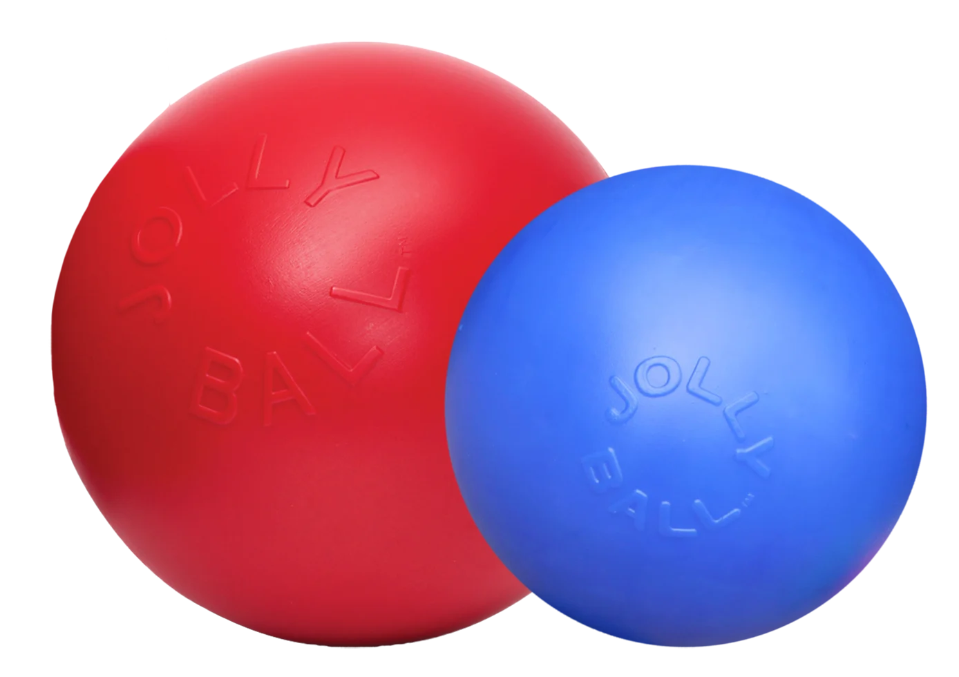Balle pour chien à surface lisse rouge, 25 cm – Jolly Pets Push-n-Play – Image 1