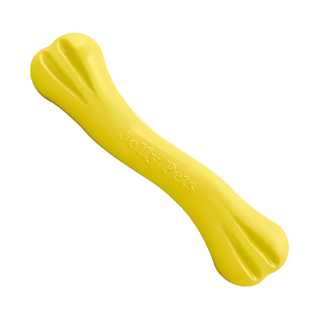 Os à mâcher pour chiens en caoutchouc souple parfumé à la vanille, 15 cm – Jolly Pets Jolly Bone S – Image 1