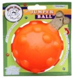 Balle distributrice de friandises pour chien en caoutchouc TPR, 7,6 cm – Jolly Pets Jolly Jumper orange S