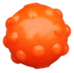 Balle à friandises pour chiens en caoutchouc TPR, 10 cm – Jolly Pets Jolly Jumper orange M – Image 2