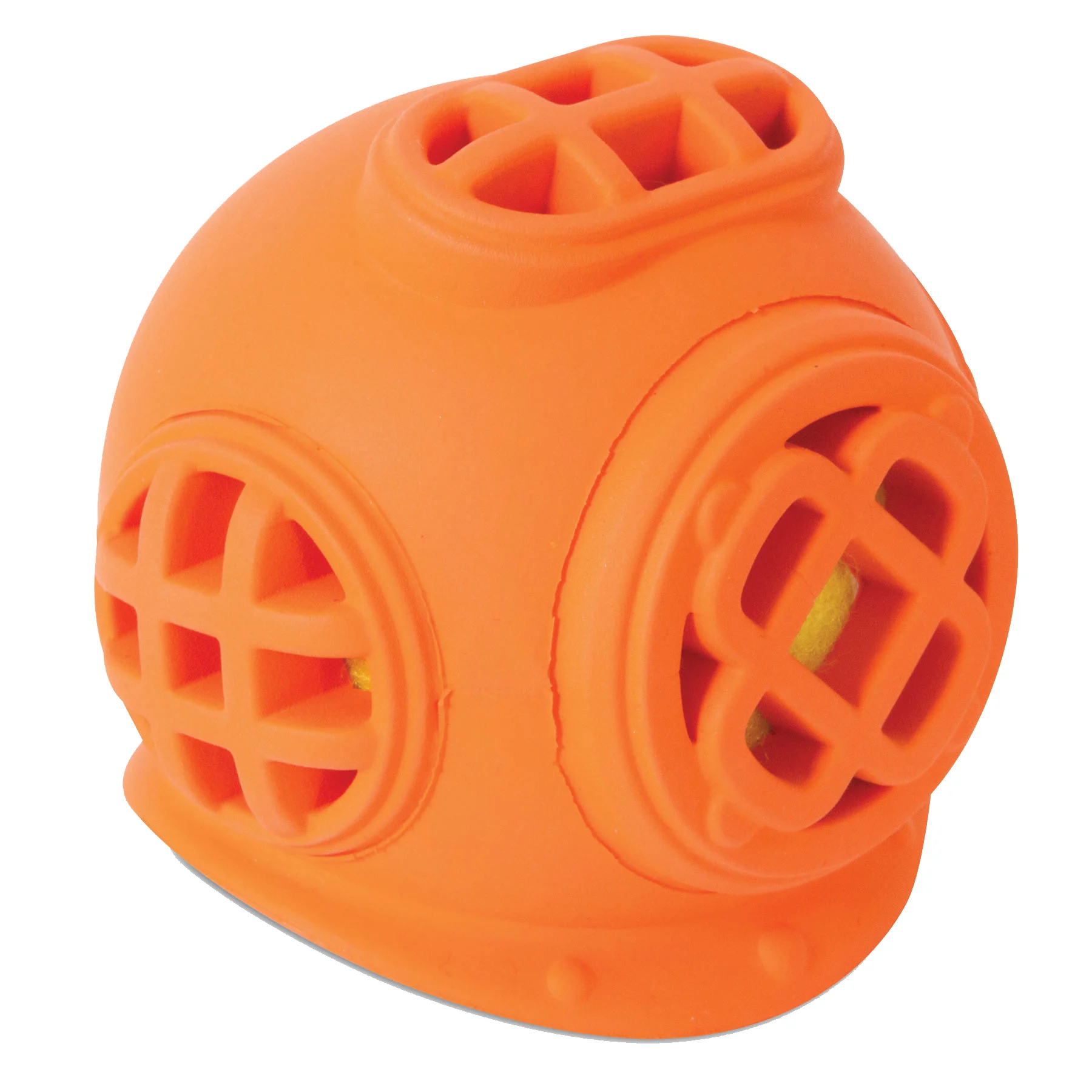 Balle de tennis pour chien avec pouet et casque en caoutchouc – JW Helmet Heads Diver – Image 2