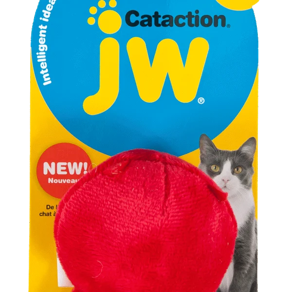 Jouet en peluche pour chat avec herbe à chat et grelot, 7 x 8 cm – JW Cataction Bad & Good Cuz