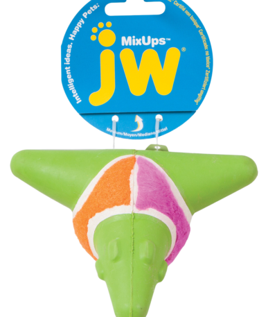 Balle pour chien avec couineur et trois matières – JW Mixups Arrow Ball M