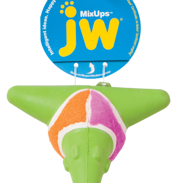 Balle pour chien avec couineur et trois matières – JW Mixups Arrow Ball M