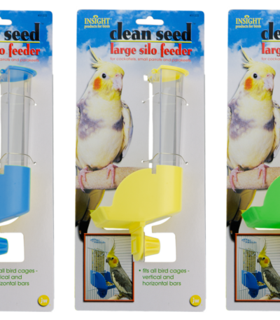 Mangeoire pour perruches, calopsittes et petits perroquets – JW Insight Silo Feeder Large