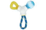 Jouet pour chiot avec corde, anneau de dentition et balle, 21 x 20 x 6 cm – JW Puppy Connects – Image 2