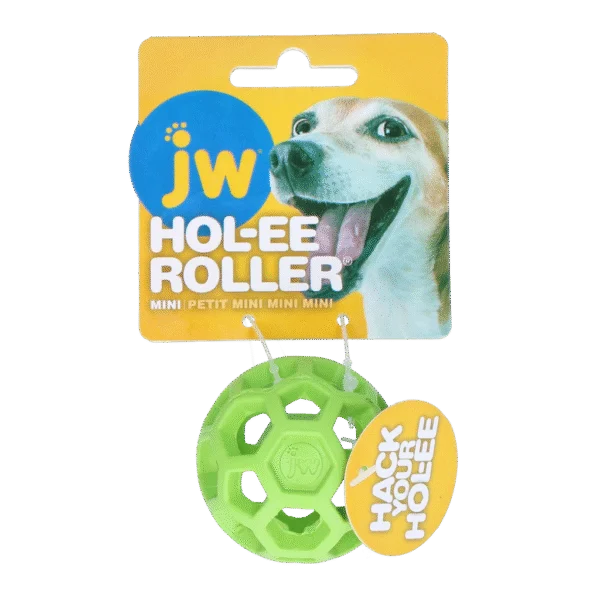 Balle pour chien en caoutchouc naturel pour friandises, 5 cm, verte – JW Hol-ee Roller