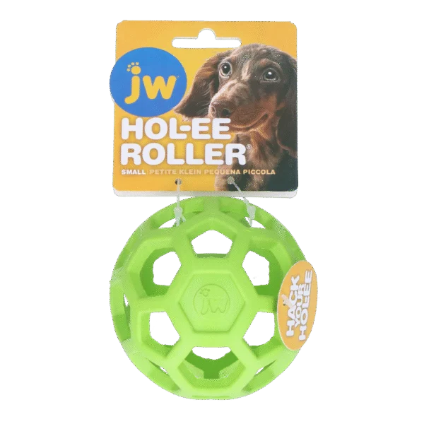 Balle pour chien en caoutchouc naturel à garnir de friandises, 9 cm, verte – JW Hol-ee Roller Small