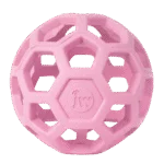 Balle pour chien en caoutchouc naturel pour friandises, 9 cm, rose – JW Hol-ee Roller Small – Image 2