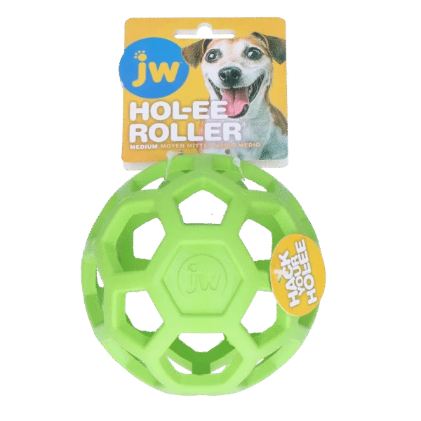 Balle pour chien en caoutchouc naturel, à garnir de friandises, 11,5 cm, vert – JW Hol-ee Roller
