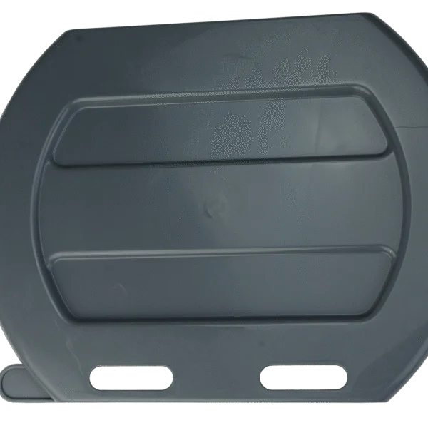 Couvercle de seau à veaux pour seau à deux côtés plats, gris