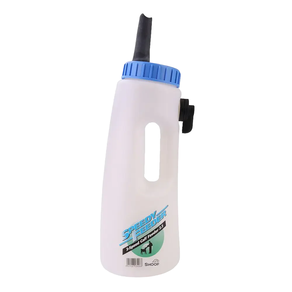 Biberon pour veau avec 3 débits et tétine Big Softy, 2,5 l – Shoof Speedy Feeder – Image 1