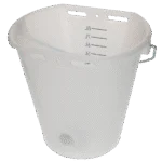 Seau à veau blanc transparent avec graduations, 8 l – Image 4