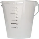 Seau à veau blanc transparent avec graduations, 8 l – Image 5