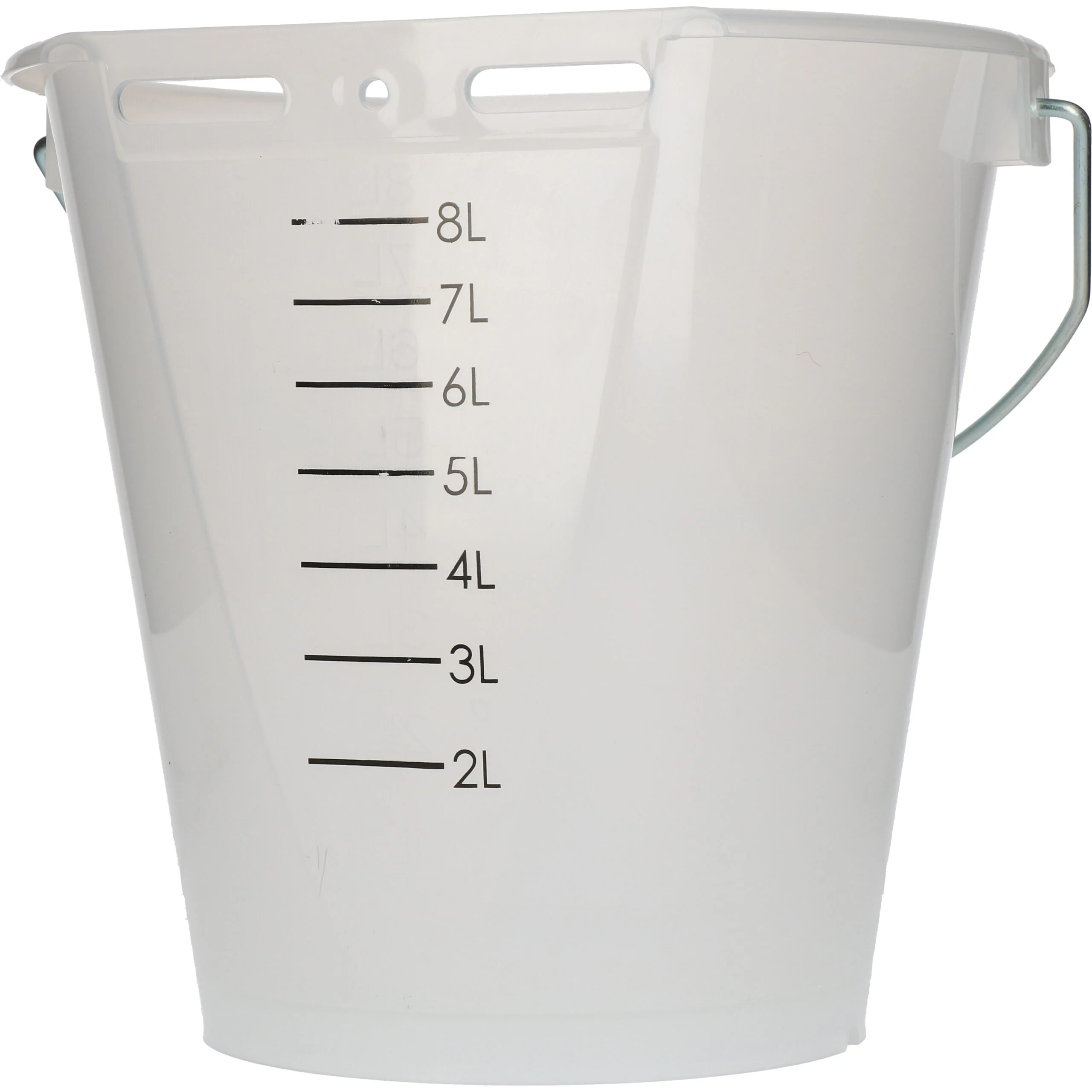 Seau à veau blanc transparent avec graduations, 8 l – Image 5