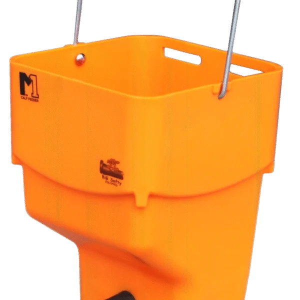 Seau d’allaitement orange avec tétine, 5 l – Shoof Kalf Feeder M1