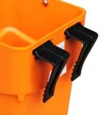 Seau d’allaitement orange avec crochets de suspension, 5 l – Shoof Kalf Feeder M1 Rail-Hang