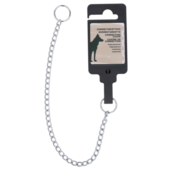 Chaîne de dressage pour chien, chromée, 30 cm x 1,6 mm – Hofman Animal Care