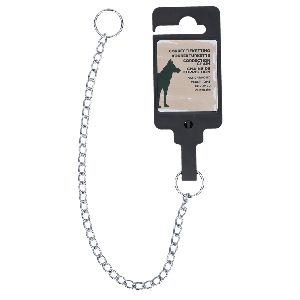 KETT0055A.png Chaîne de dressage pour chien, chromée, 30 cm x 1,6 mm – Hofman Animal Care – Image 1