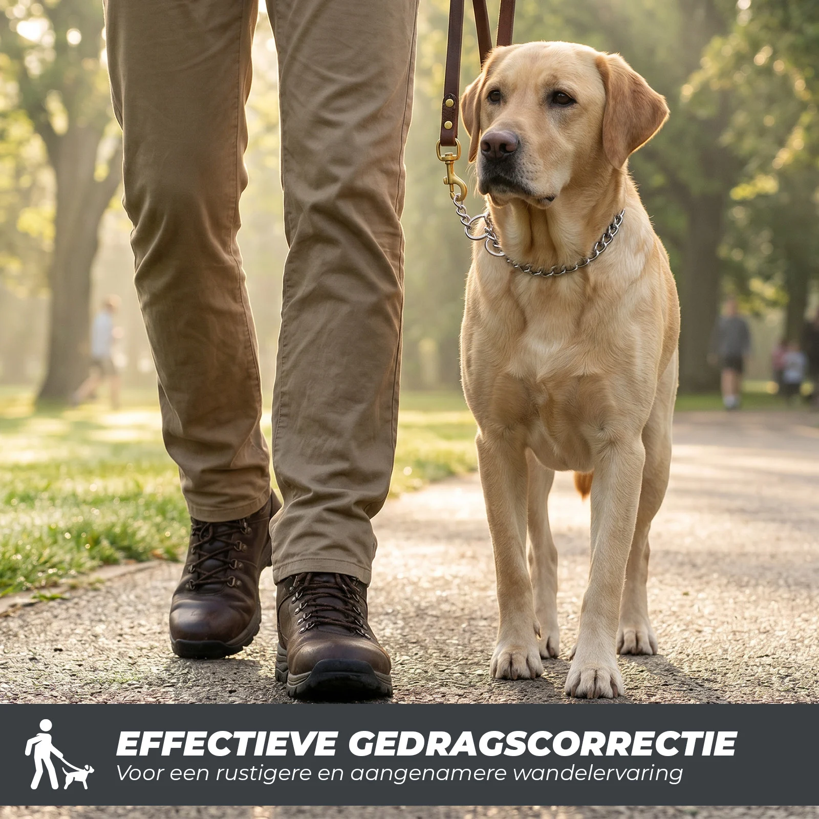 Chaîne de correction pour chien, chromée, 55 cm x 3 mm – Hofman Animal Care – Image 3