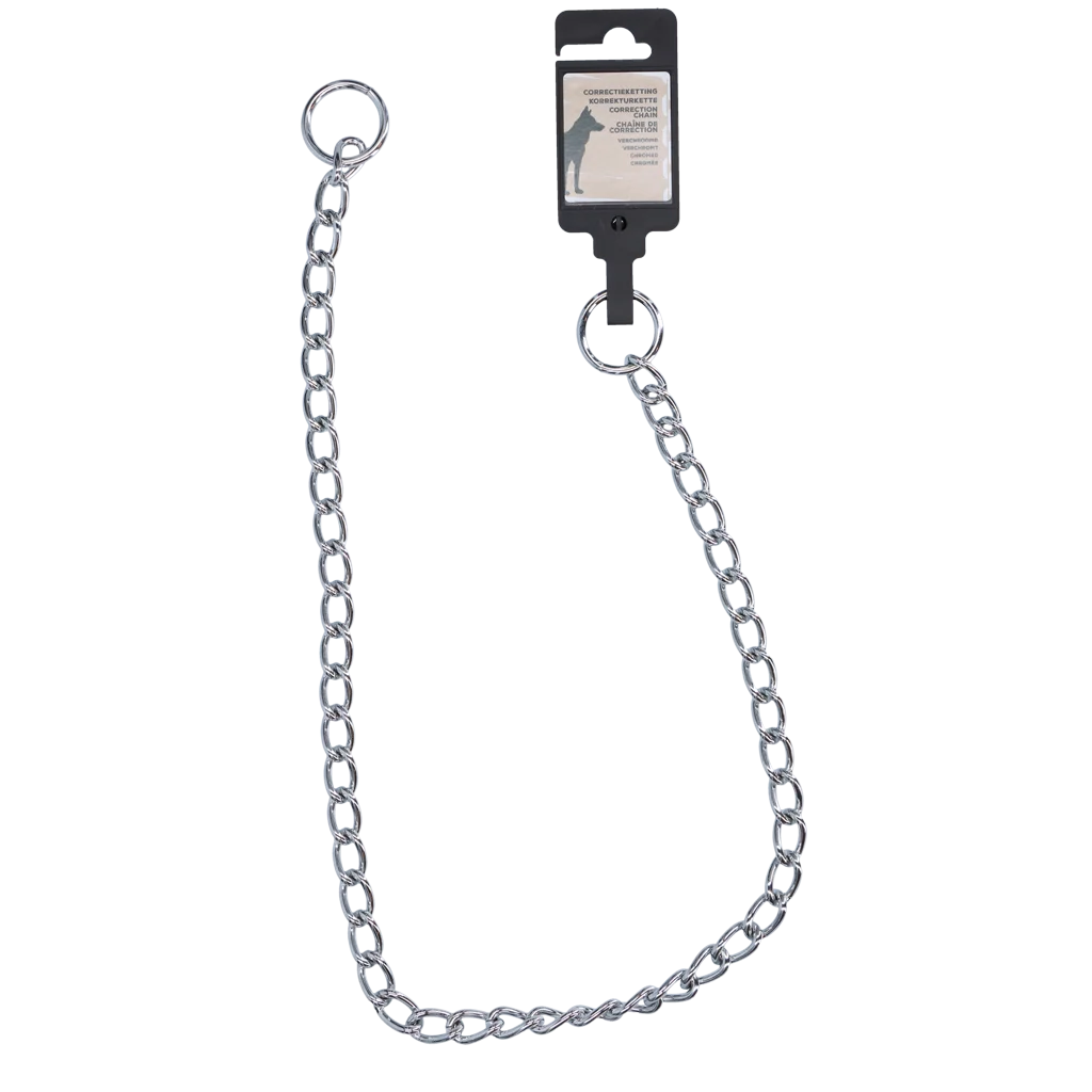 Collier étrangleur pour chien, chromé, 75 cm x 4 mm – Hofman Animal Care – Image 1