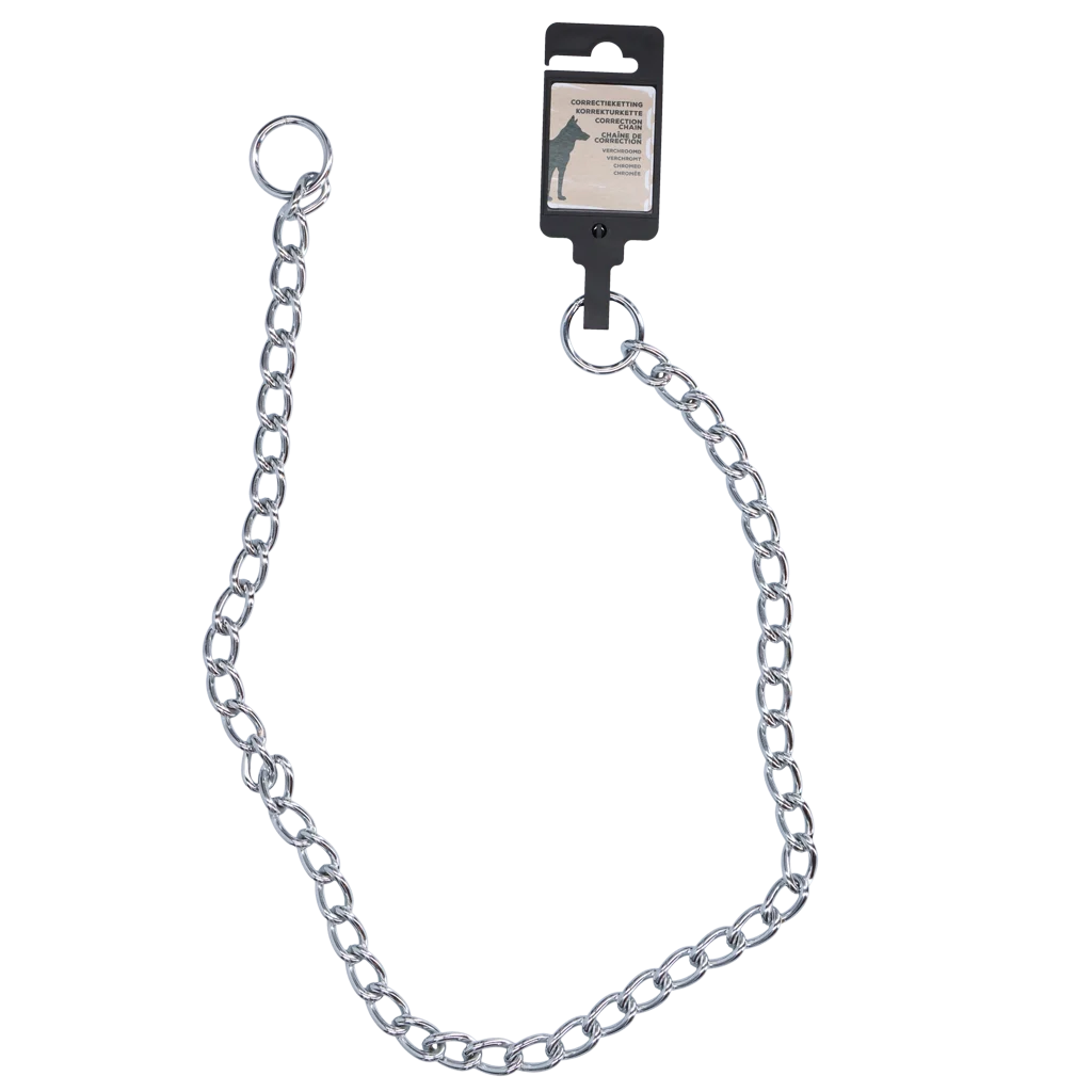 Collier étrangleur pour chien, chromé, 80 cm x 4 mm – Hofman Animal Care – Image 1