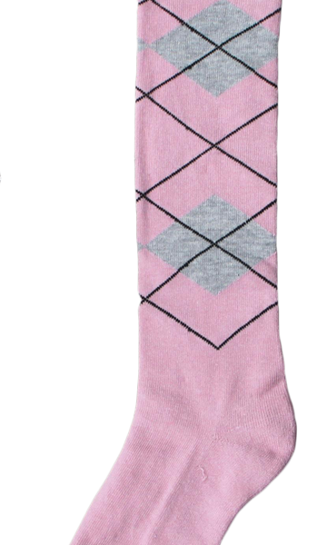 Chaussette d’équitation, rose clair et gris clair, pointure 43 à 46