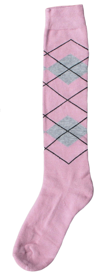 Chaussette d’équitation, rose clair et gris clair, pointure 43 à 46