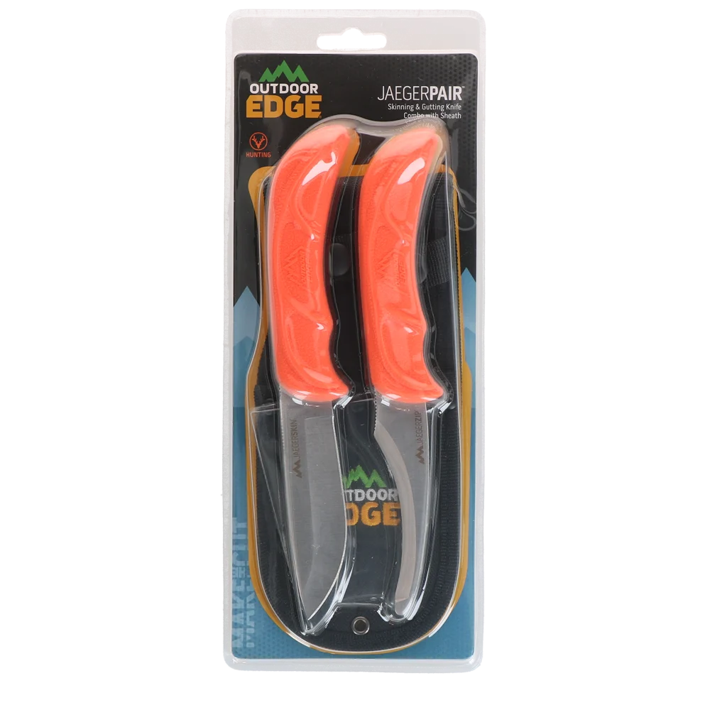 Set de couteaux avec couteau à bandage et couteau de plein air, 2 pièces – Outdoor Edge JagerPair – Image 6