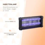 Lampe anti-insectes UV-A avec grille électrifiée, 2 x 15 W – Knock Pest Insect Killer – Image 2
