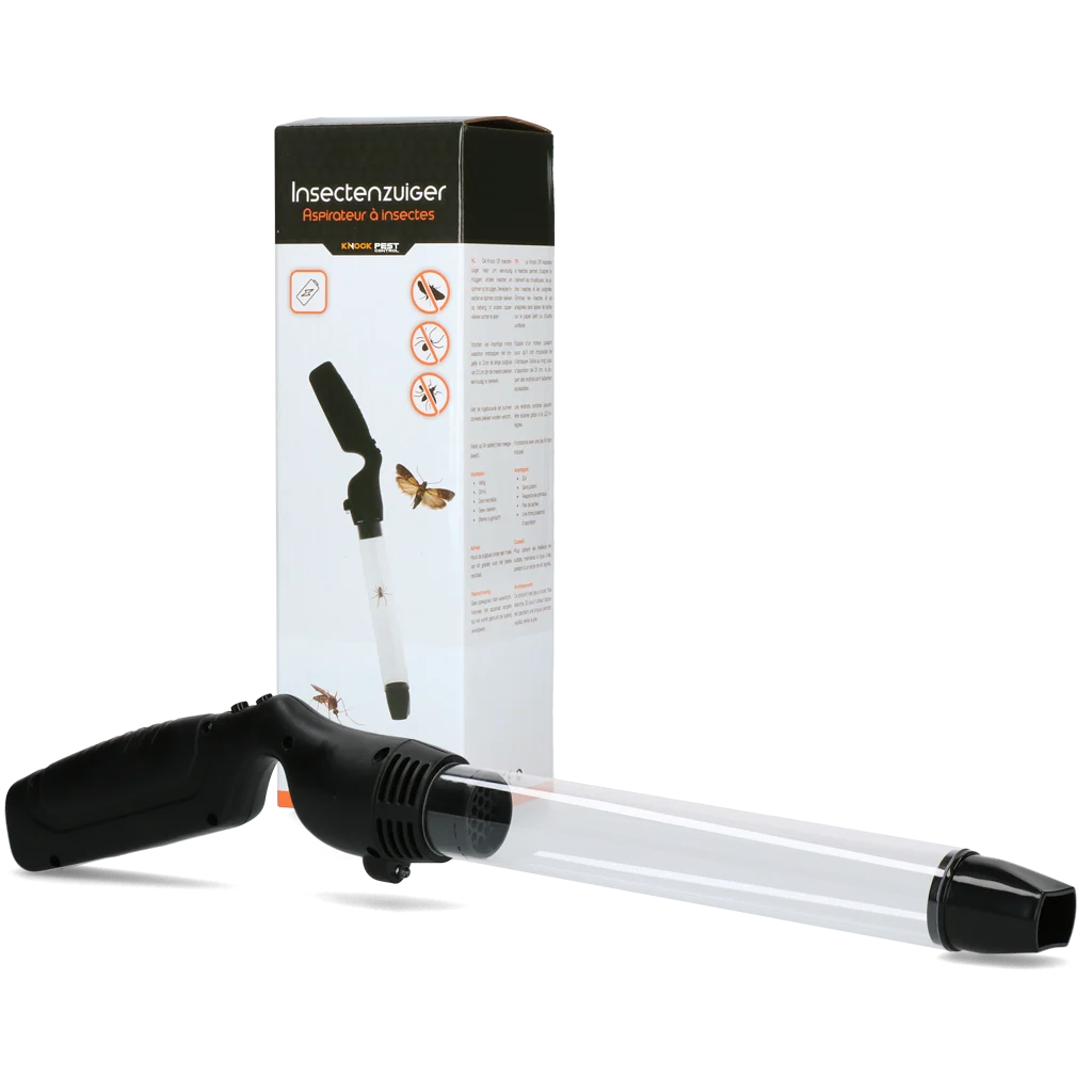 Aspirateur à insectes avec long tube d’aspiration et LED – Knock Pest – Image 1