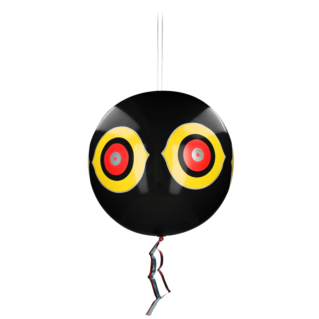 Ballon effaroucheur pour oiseaux avec corde de suspension, noir, Ø 40 cm – Knock Pest – Image 1