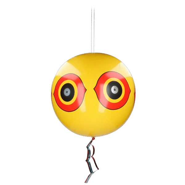 Ballon effaroucheur pour oiseaux avec cordelette de suspension, jaune, Ø 40 cm – Knock Pest