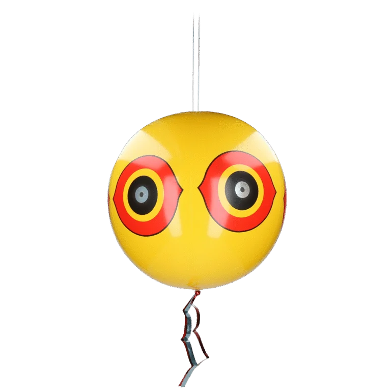 Ballon effaroucheur pour oiseaux avec cordelette de suspension, jaune, Ø 40 cm – Knock Pest