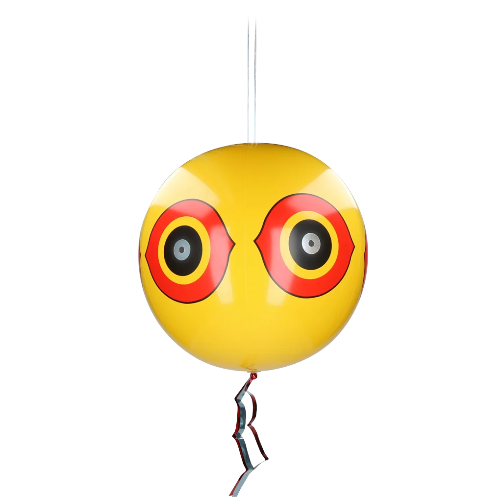 Ballon effaroucheur pour oiseaux avec cordelette de suspension, jaune, Ø 40 cm – Knock Pest – Image 1