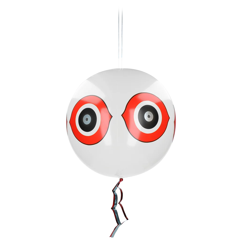 Ballon effaroucheur pour oiseaux avec cordelette de suspension, blanc, Ø 40 cm – Knock Pest – Image 1