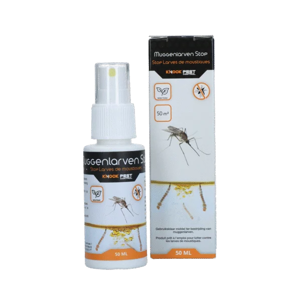 Produit anti larves de moustiques pour eaux stagnantes, 50 ml – Knock Pest Muggenlarven Stop