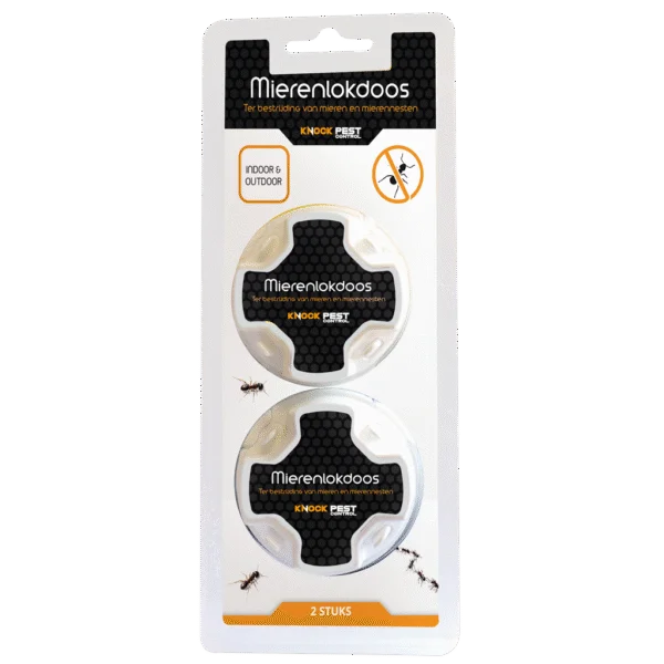 Boîtes appât anti fourmis noires des jardins, 2 pièces – Knock Pest