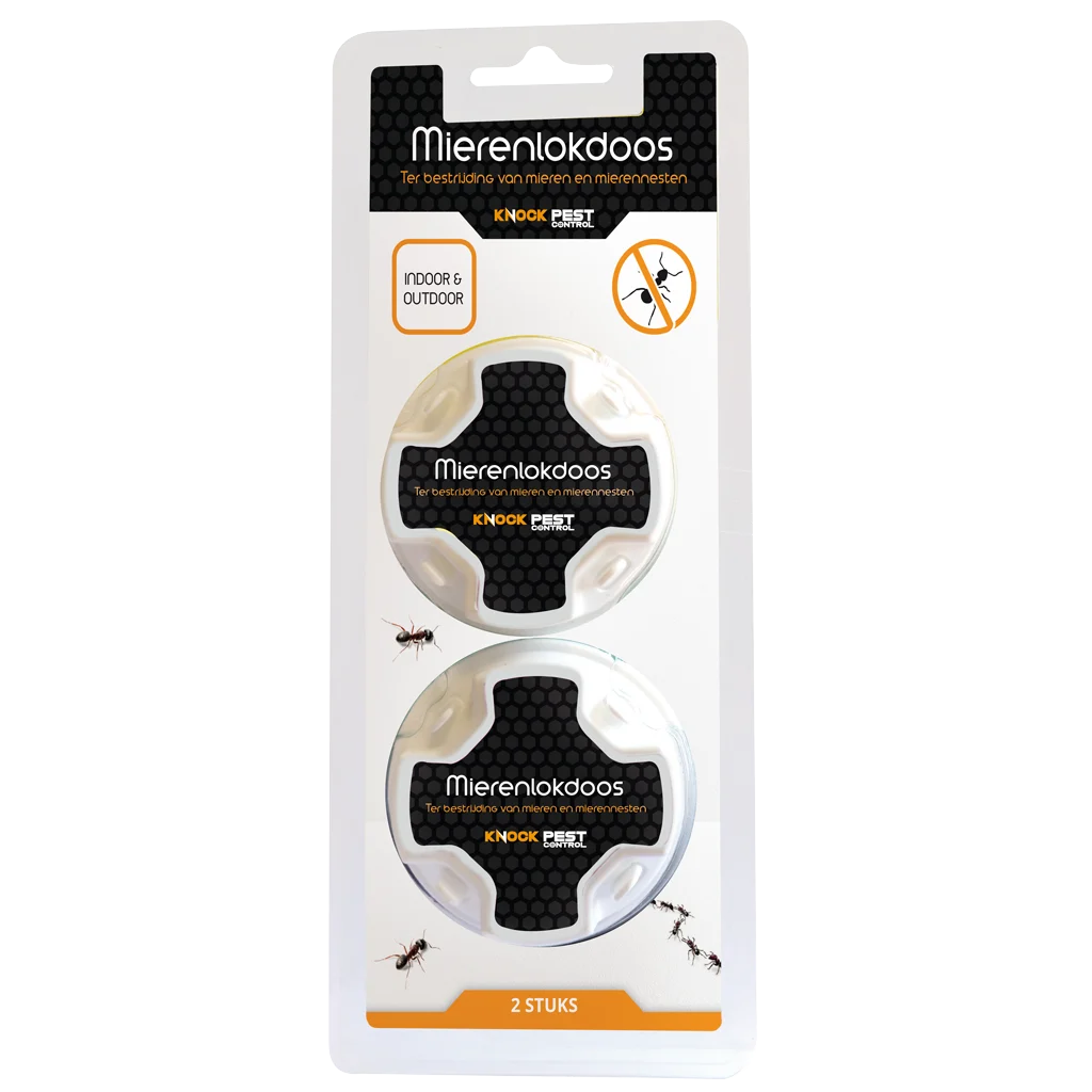 Boîtes appât anti fourmis noires des jardins, 2 pièces – Knock Pest – Image 1
