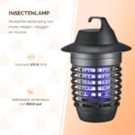 Lampe anti insectes UV-A avec grille électrifiée, 5 W – Knock Pest Insect Killer – Image 2