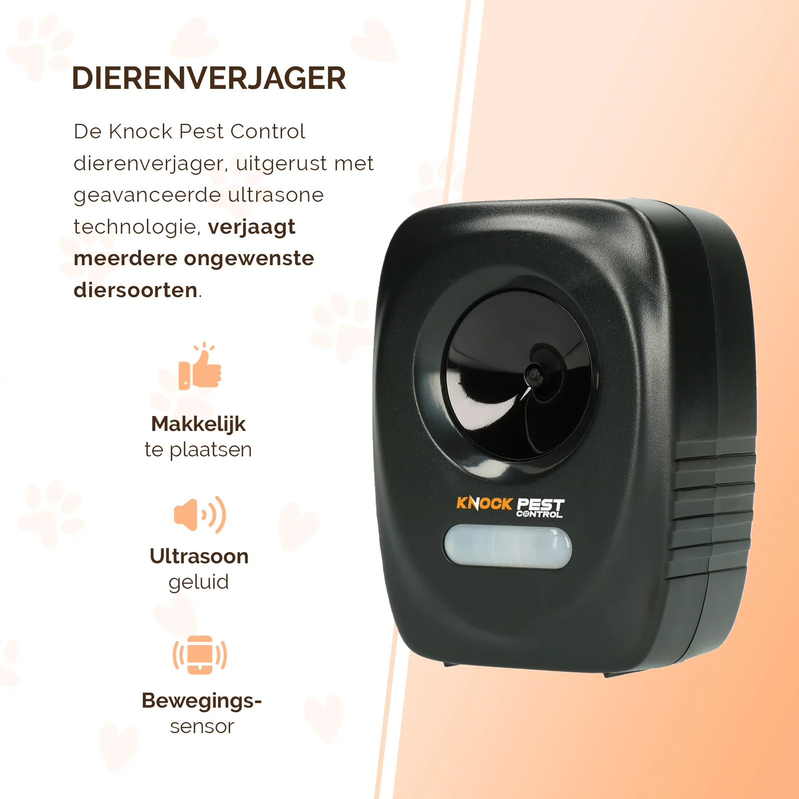 Répulsif ultrasonique pour animaux avec détecteur de mouvement, pour jardin et terrain – Knock Pest Animal Repeller – Image 5