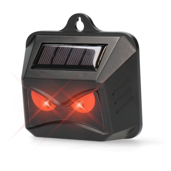 Répulsif pour animaux sauvages à leds rouges, à énergie solaire, 2 pièces – Knock Pest Wild Solar