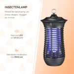 Lampe anti-insectes UV-A avec grille électrifiée, 18 W – Knock Pest Insect Killer – Image 2