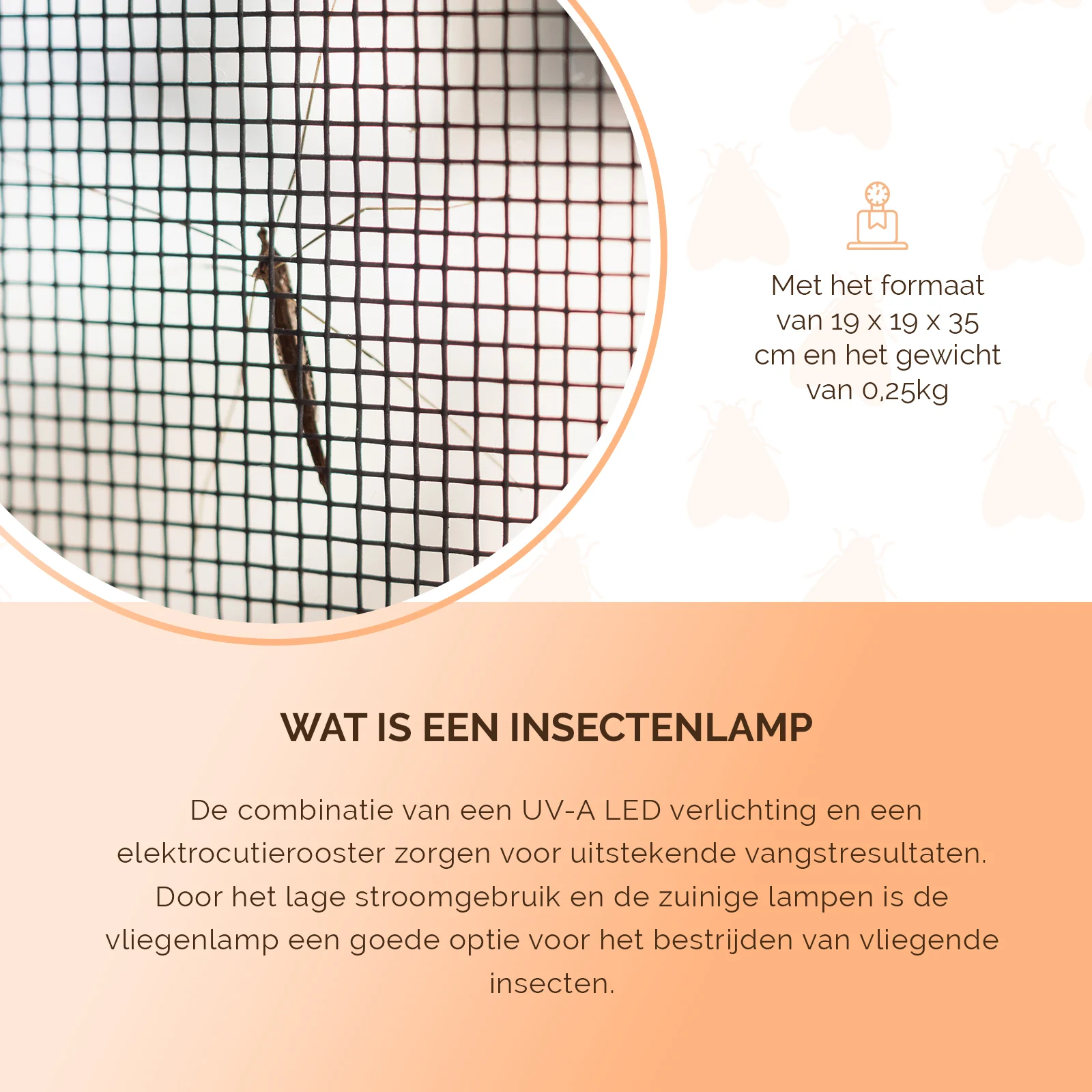 Lampe anti-insectes UV-A avec grille électrifiée, 18 W – Knock Pest Insect Killer – Image 5