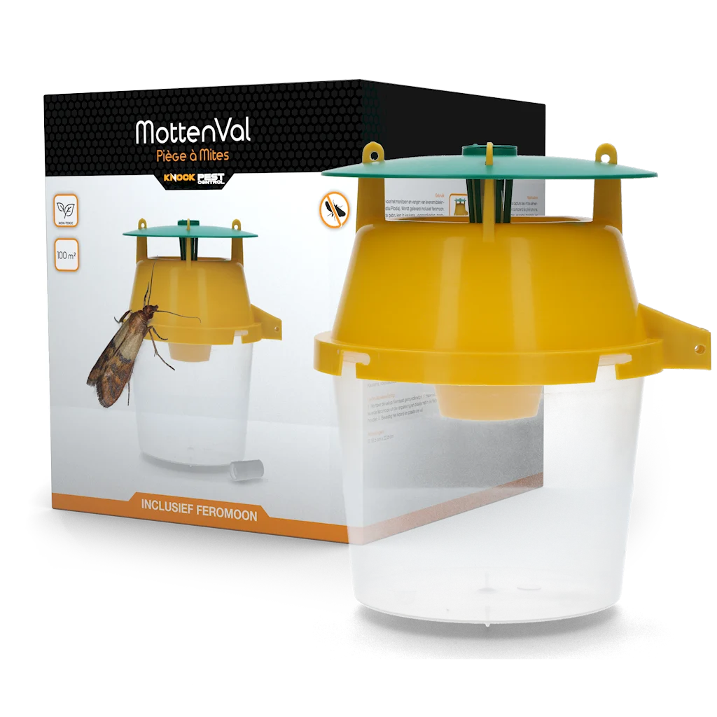 Piège à mites alimentaires avec phéromone et cordelette de suspension, Ø 16,5 cm x 22,5 cm – Knock Pest – Image 1