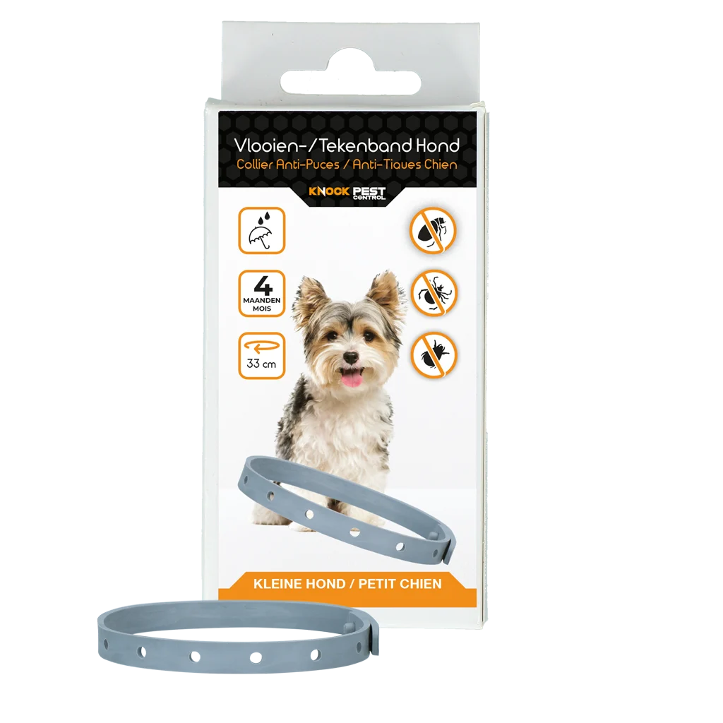 Collier anti-puces pour chiens, 33 cm, néerlandais et français – Knock Pest – Image 1