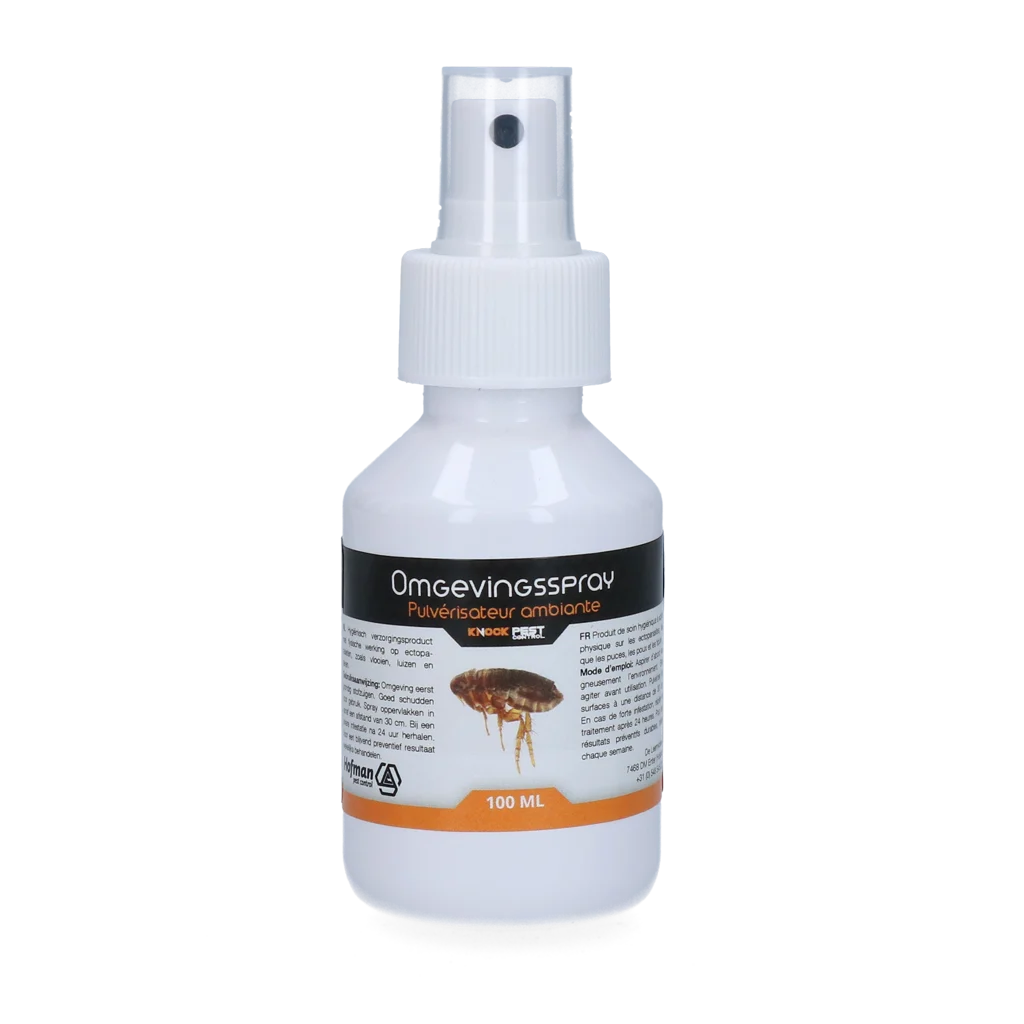 Spray d’ambiance contre les puces, les poux et les tiques, 100 ml – Spray d’ambiance Knock Pest – Image 1