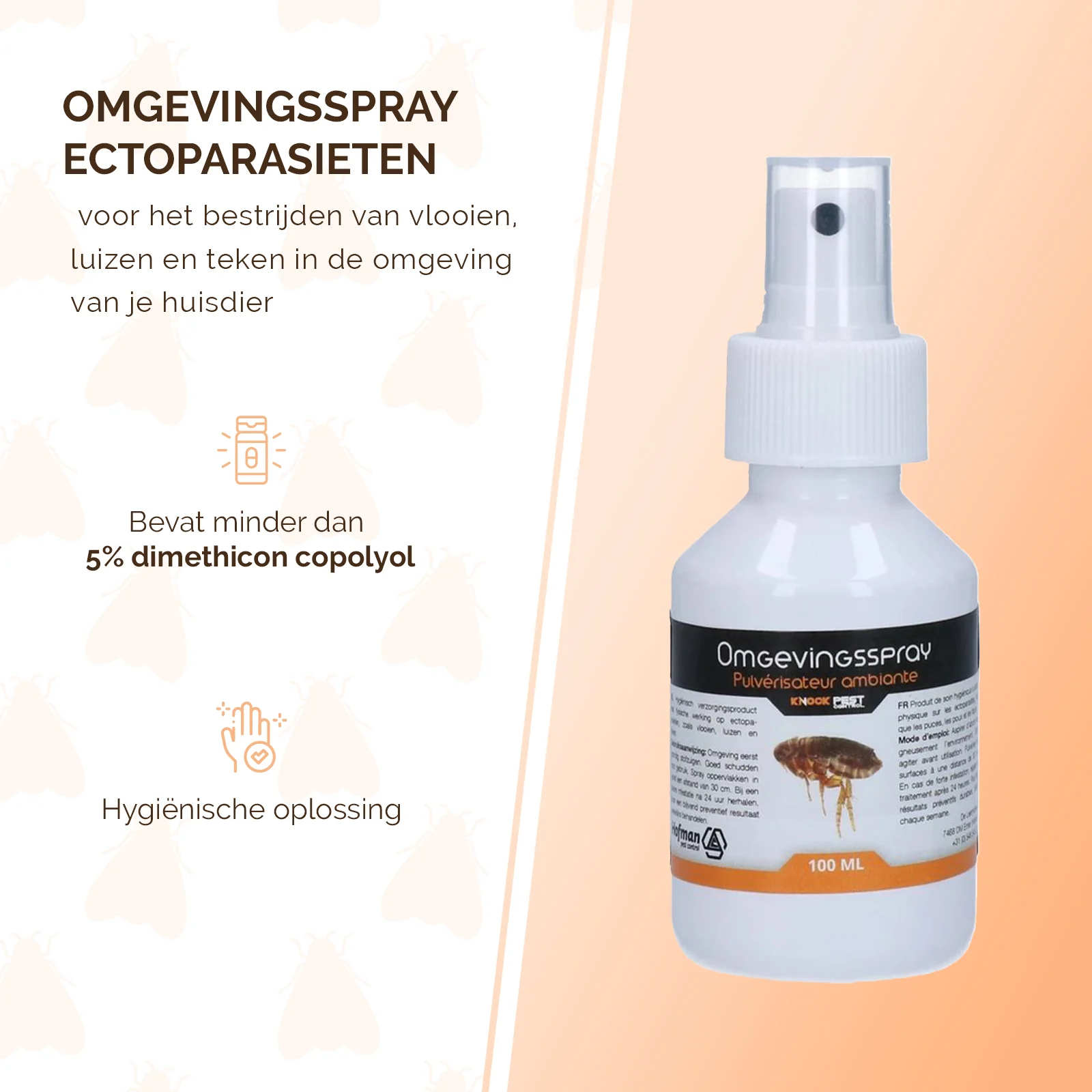 Spray d’ambiance contre les puces, les poux et les tiques, 100 ml – Spray d’ambiance Knock Pest – Image 2
