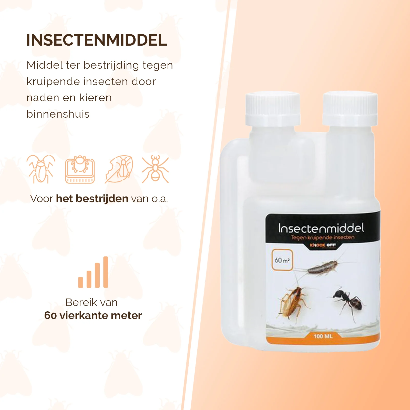 Insecticide contre les insectes rampants, flacon doseur 100 ml – Knock Pest – Image 3