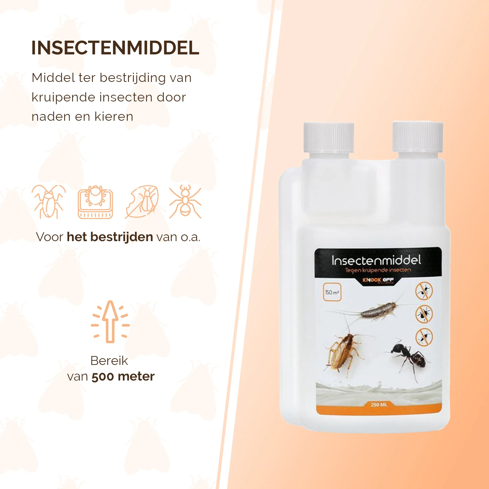 Insecticide contre les insectes rampants en intérieur, 250 ml – Knock Pest – Image 3